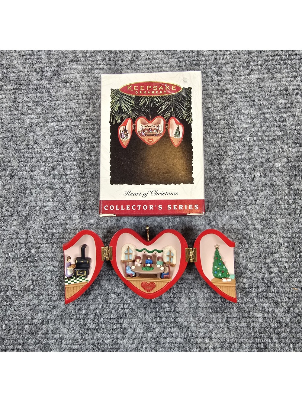 Hallmark Keepsake Heart of Christmas 1994 5th Final in Series Ornament Box